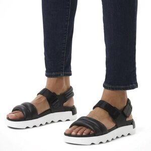 Sorel Viibe Sandal In Black Size 8.5